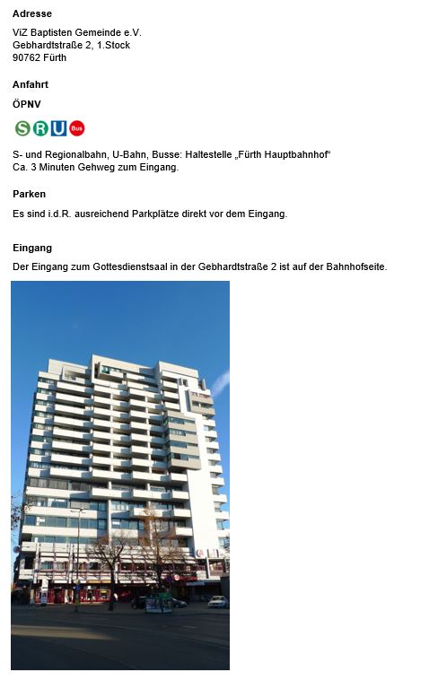 Anfahrt
